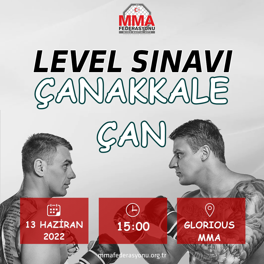 MMA LEVEL SINAVI GLORIOUS MMA ÇANAKKALE-ÇAN